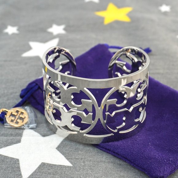 Tory Burch Silver Cuff Bracelet - Picture 2 of 7